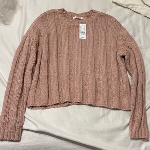 PacSun Blush Ribbed Knit Sweater